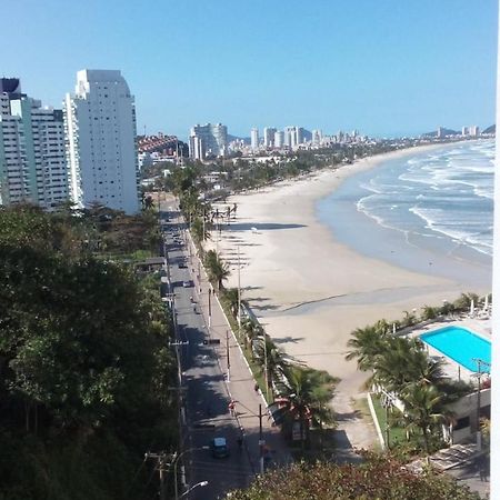 Apartamento Frente Para O Mar ,50 M Da Praia , Ar Condicionado Todos Quartos Guarujá Exterior foto